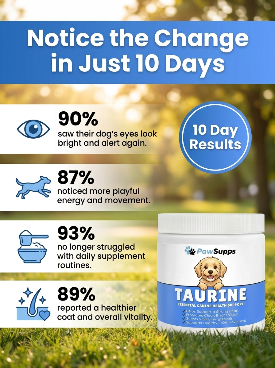 Stop the Quiet Decline in Your Dog with PawSupps™ Taurine