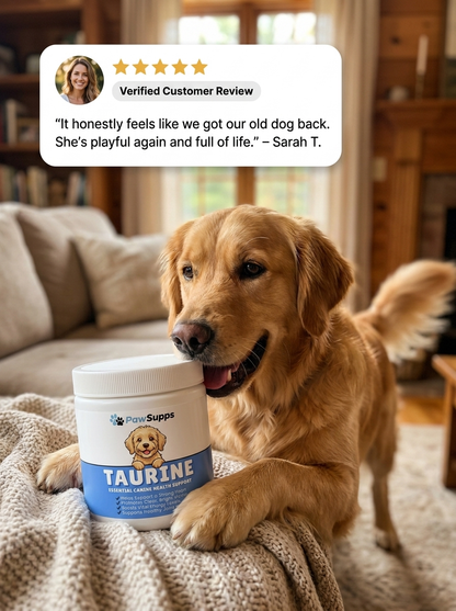 Stop the Quiet Decline in Your Dog with PawSupps™ Taurine